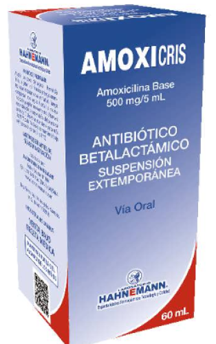 AMOXICRIS SUSPENSION X 500MG - HAHNEMANN