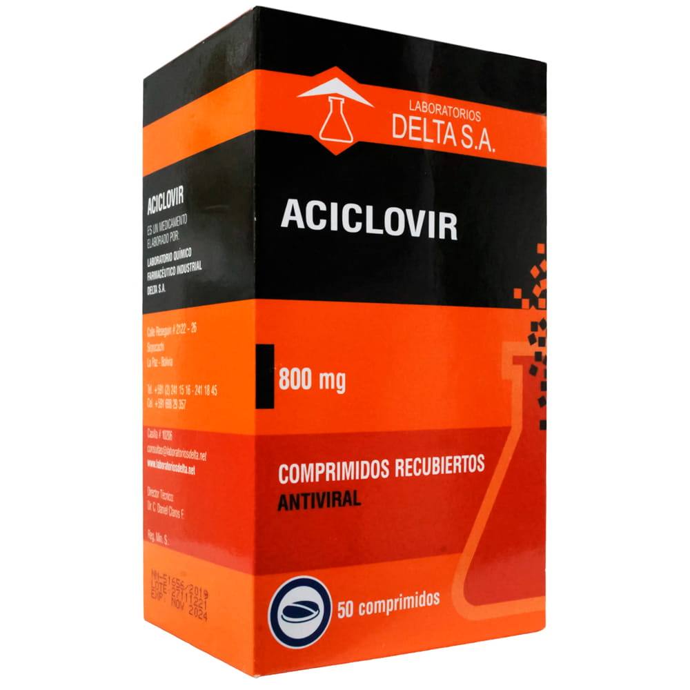 ACICLOVIR 800 MG X COM RECUB - DELTA