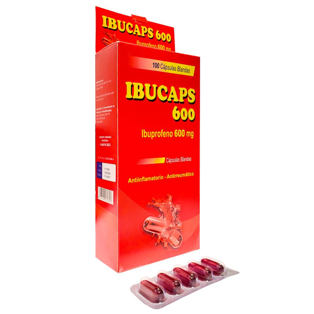 IBUCAPS 600 MG X CAPS. BLANDA