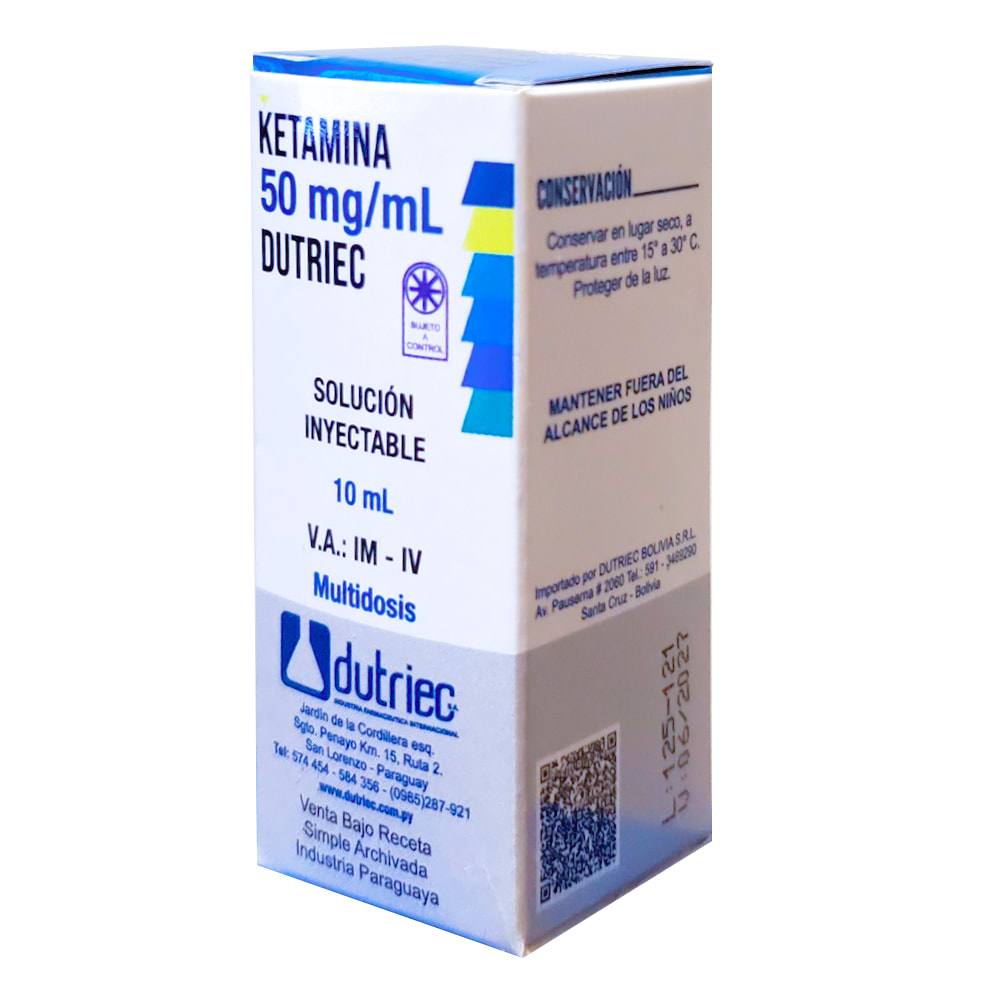 KETAMINA 50MG/ML X 10 ML AMPOLLA - DUTRIEC