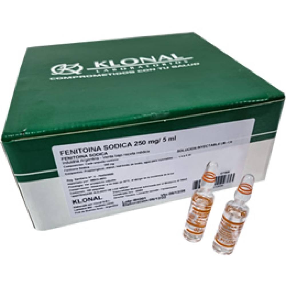 FENITOINA SODICA 250 MG/5ML X AMPOLLA