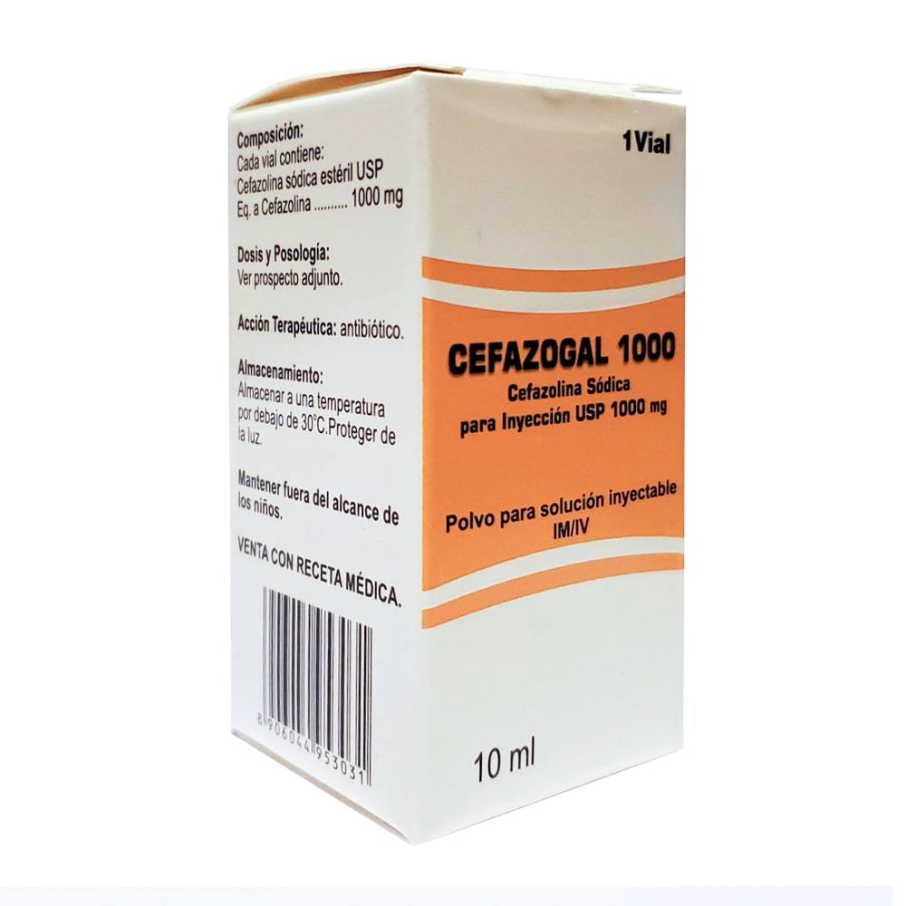 CEFAZOGAL (CEFAZOLINA) 1000 MG X VIAL 10 ML