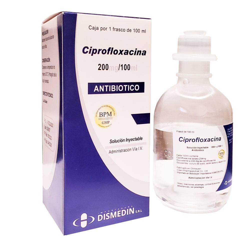 CIPROFLOXACINA SOL. X 200MG/100ML - DISMEDIN