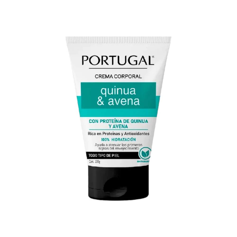 CREMA CORPORAL QUINUA Y AVENA X 100GR. PORTUGAL