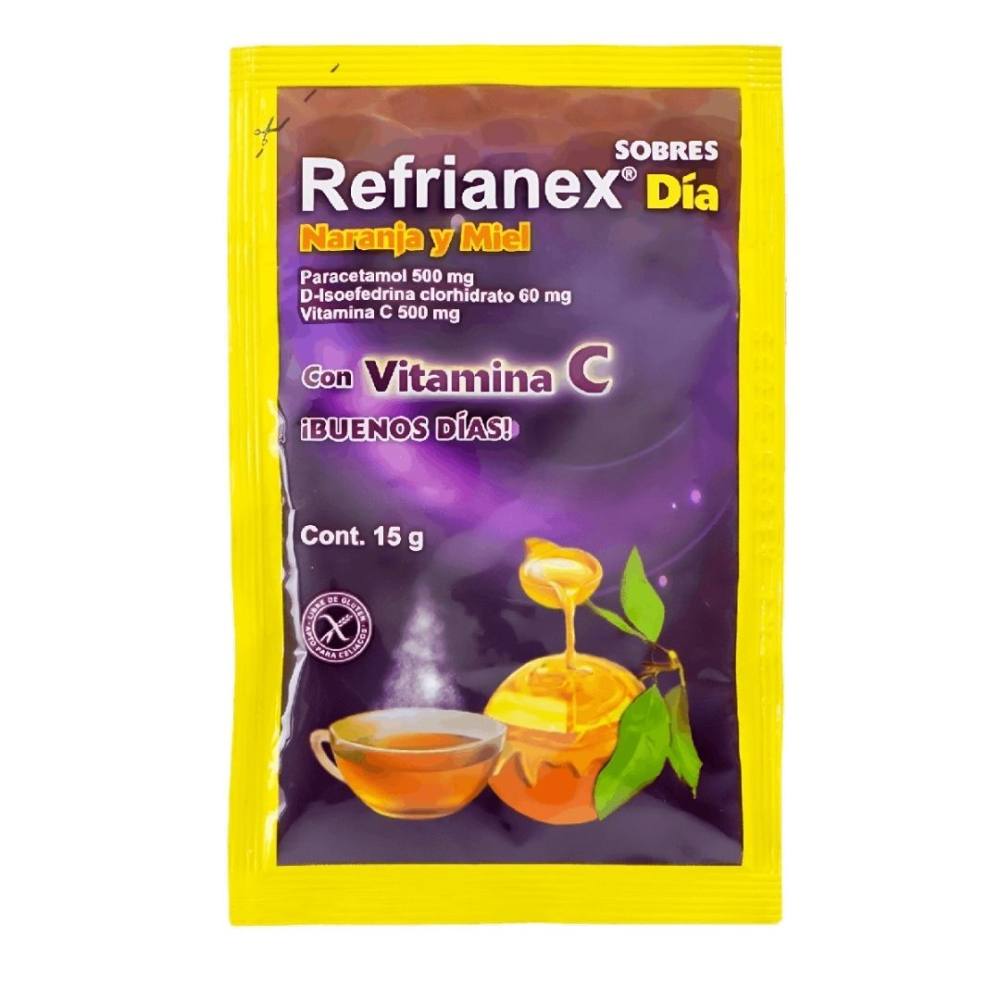 REFRIANEX DÍA SABOR NARANJA  MIEL X SOBRE