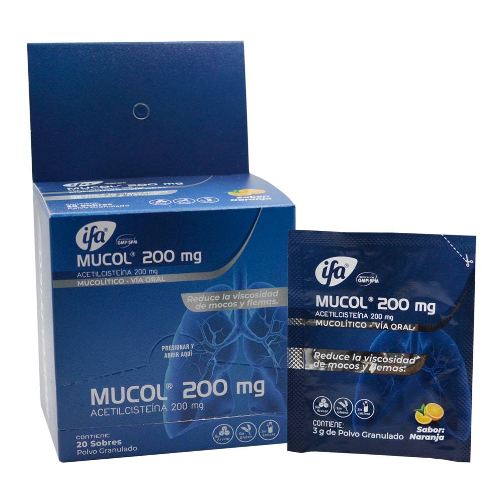 MUCOL 200 MG X SOBRE