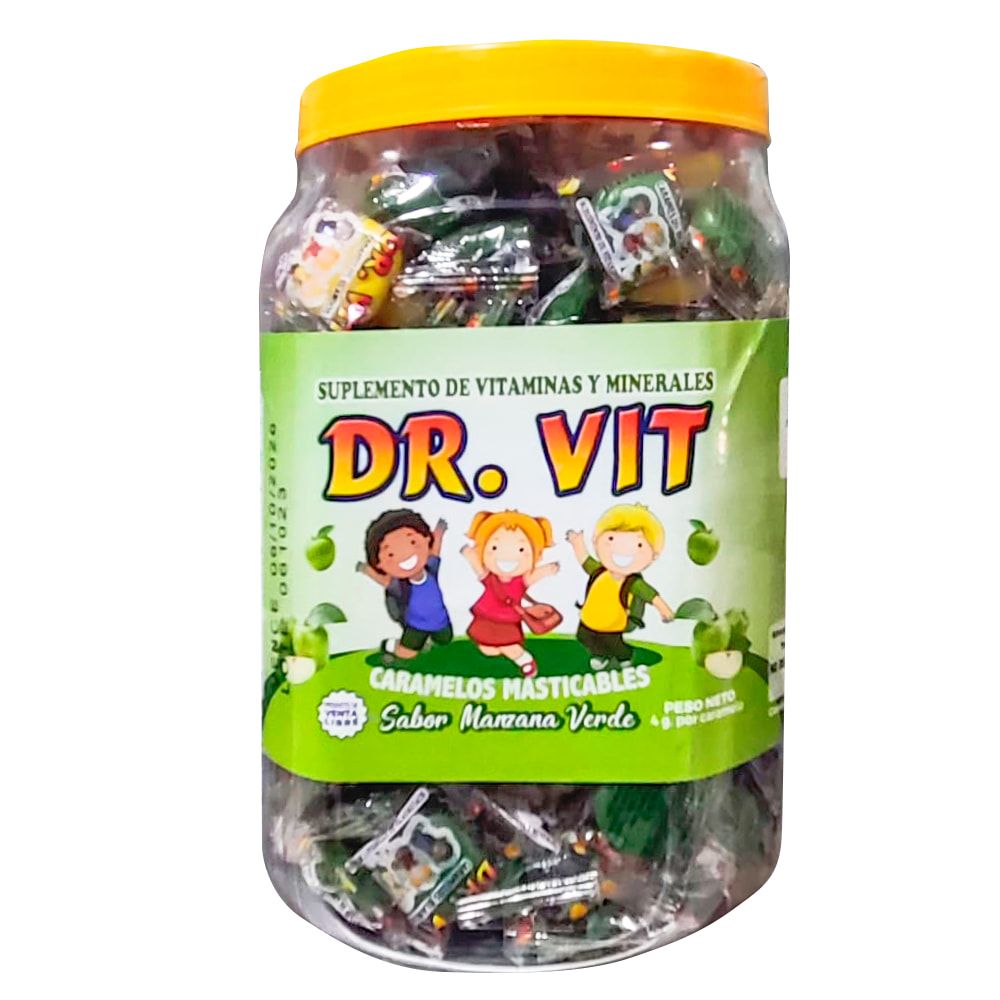 CARAMELOS MASTICABLES DR VIT  SABOR MANZANA