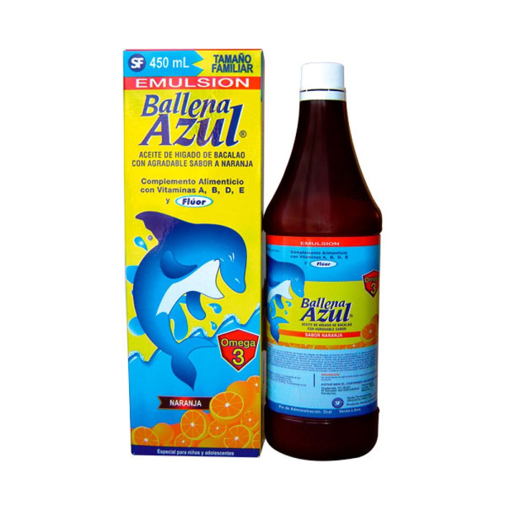 EMULSION BALLENA AZUL SABOR NARANJA