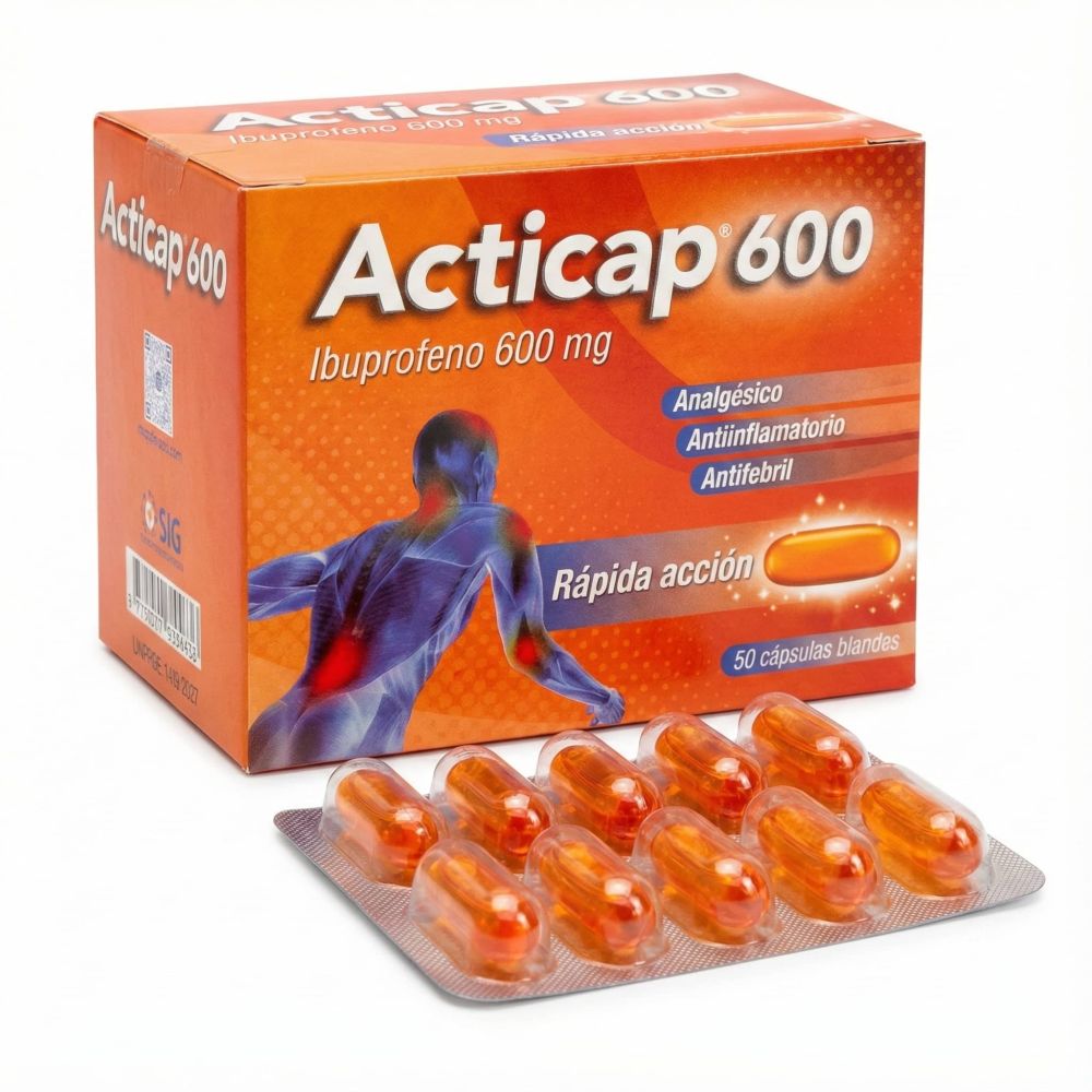 ACTICAP 600 MG X CAPS. BLANDA.