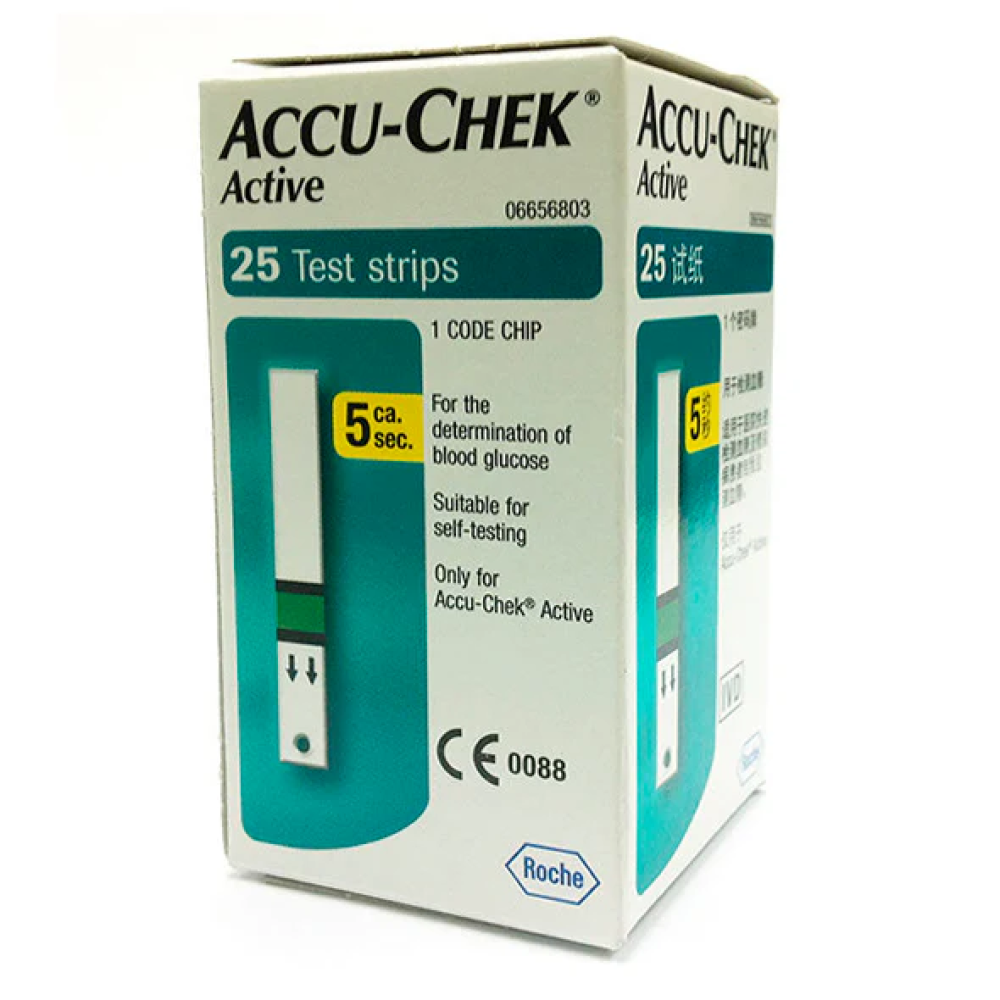 ACCU CHEK ACTIVE (TIRAS REACTIVAS) X UNIDAD