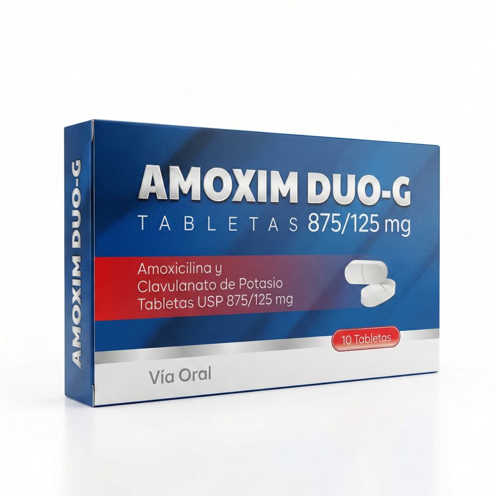 AMOXIM DUO G AMOXICILINA ACIDO CLAVULANICO 875/125MG X TAB.