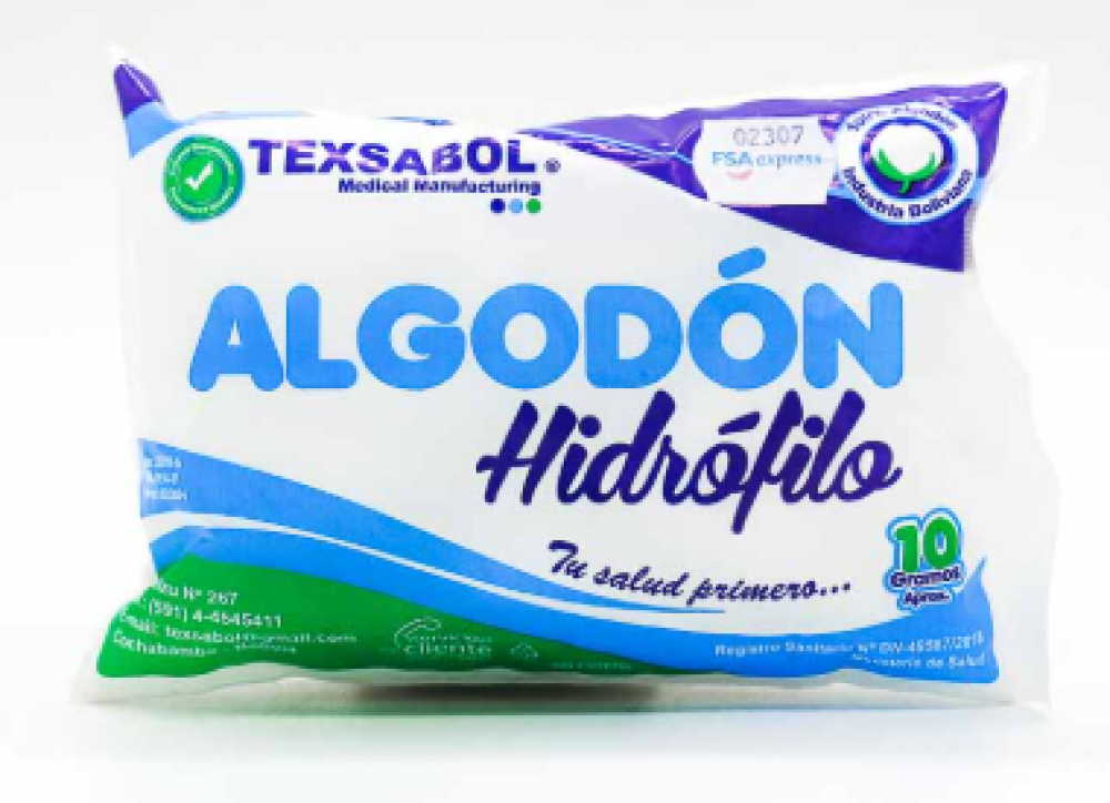 ALGODON 10GR TEXSABOL X UNIDAD