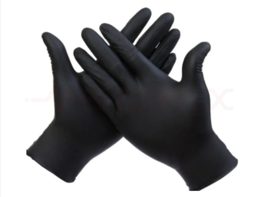 GUANTES NITRILO NEGRO "M"  X PAR - GENERICO