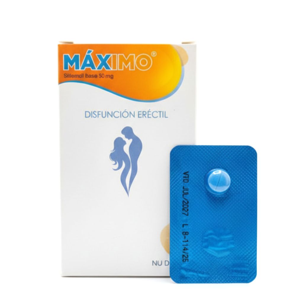 MAXIMO SILDENAFIL 50 MG X COMPRIMIDO