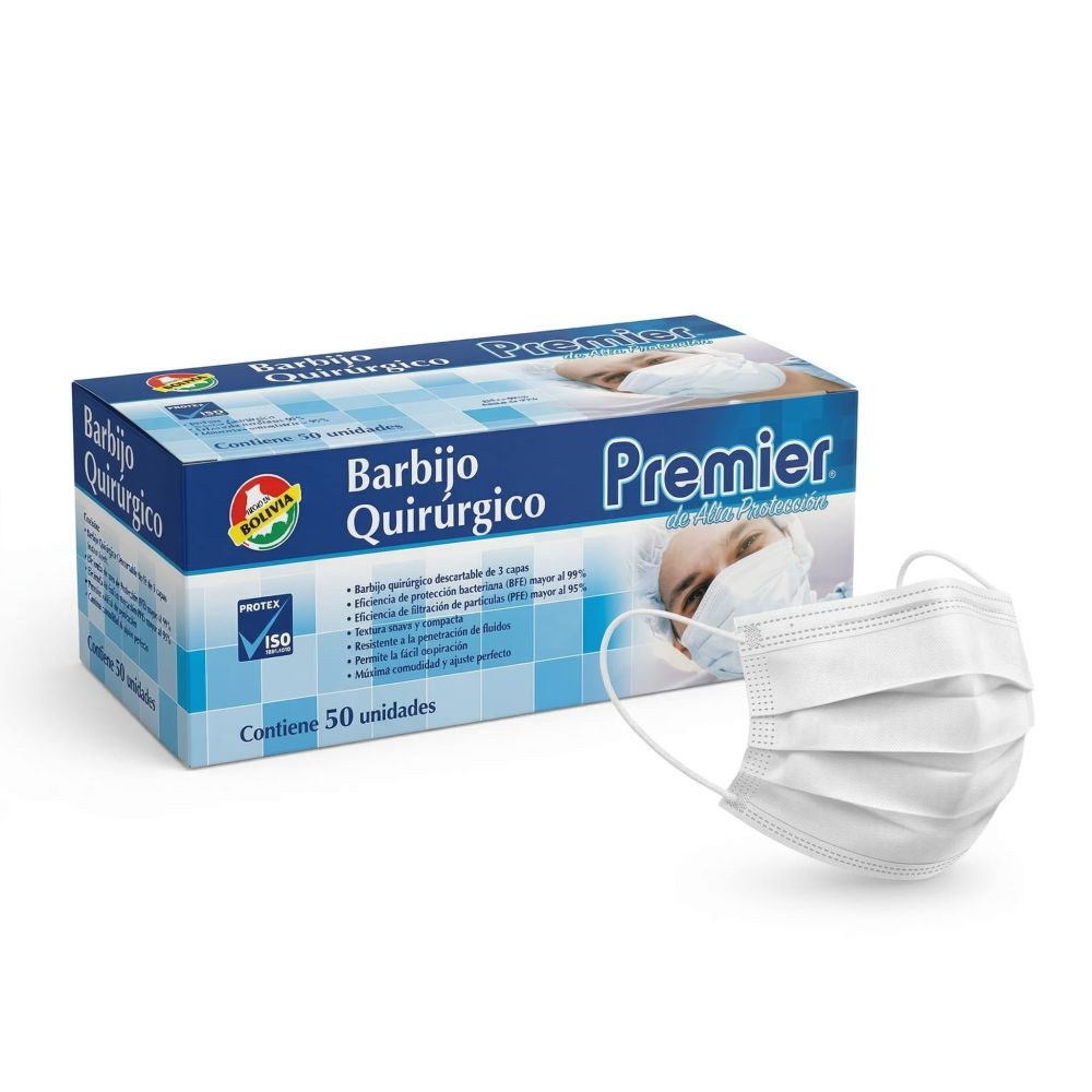 BARBIJO MASCARILLA BLANCO - PREMIER