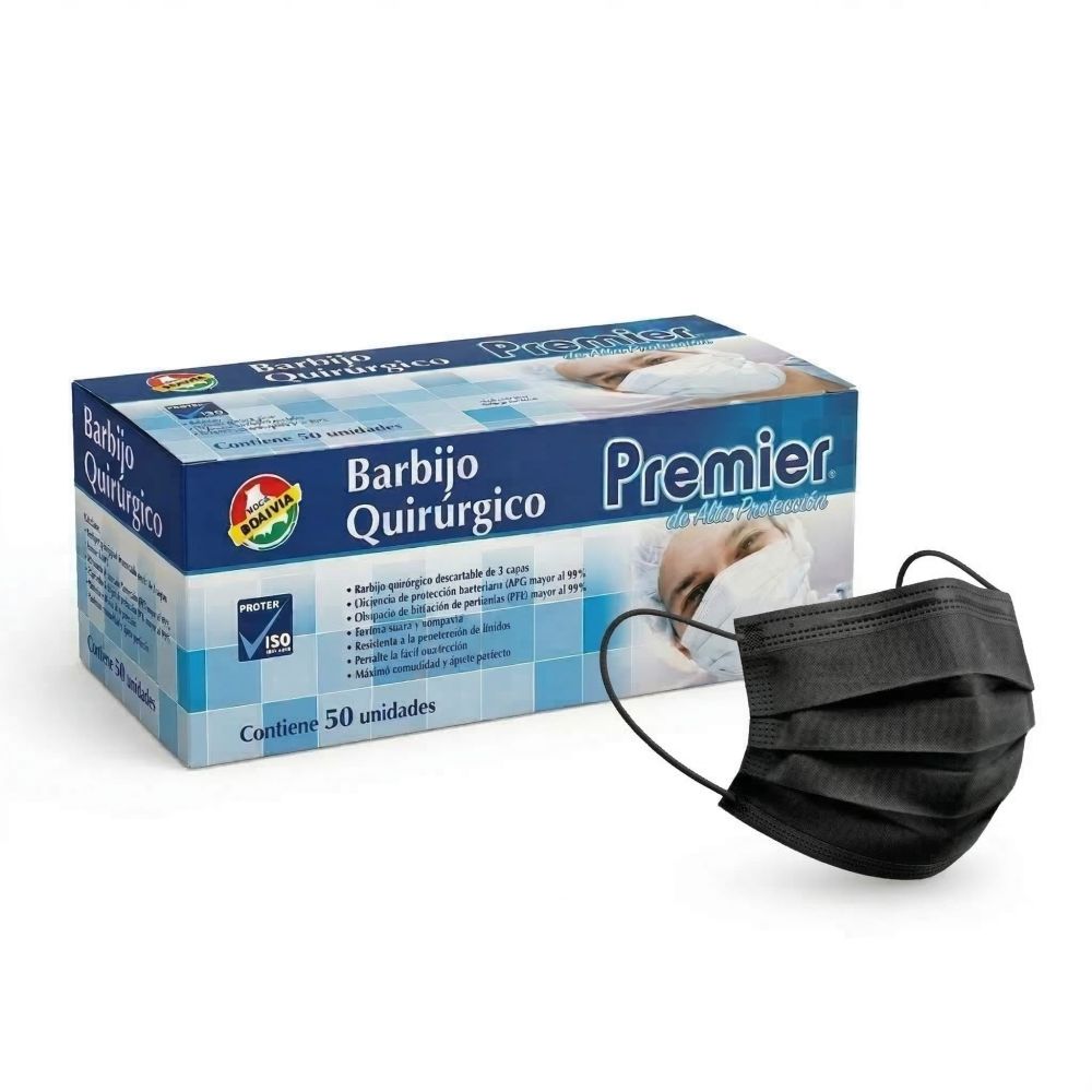 BARBIJO MASCARILLA NEGRO - PREMIER