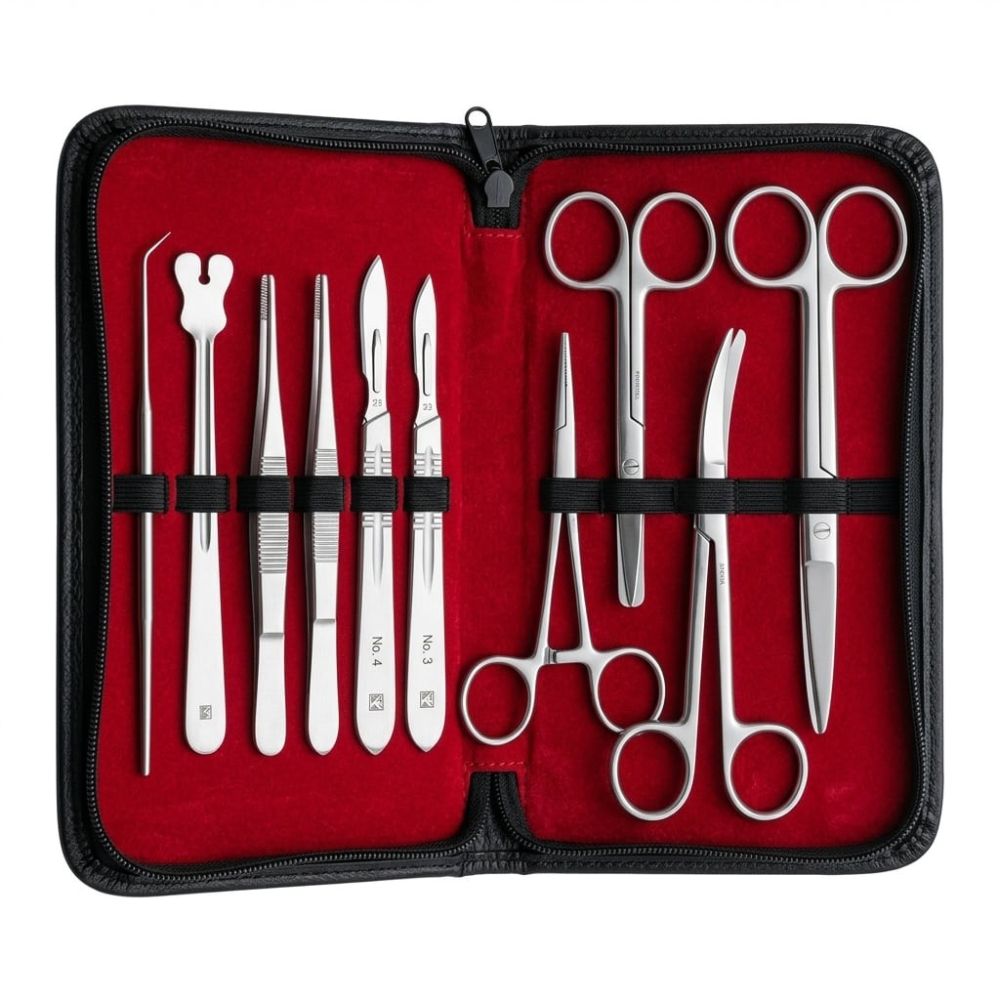 ESTUCHE DE DISECCION 9 PIEZAS