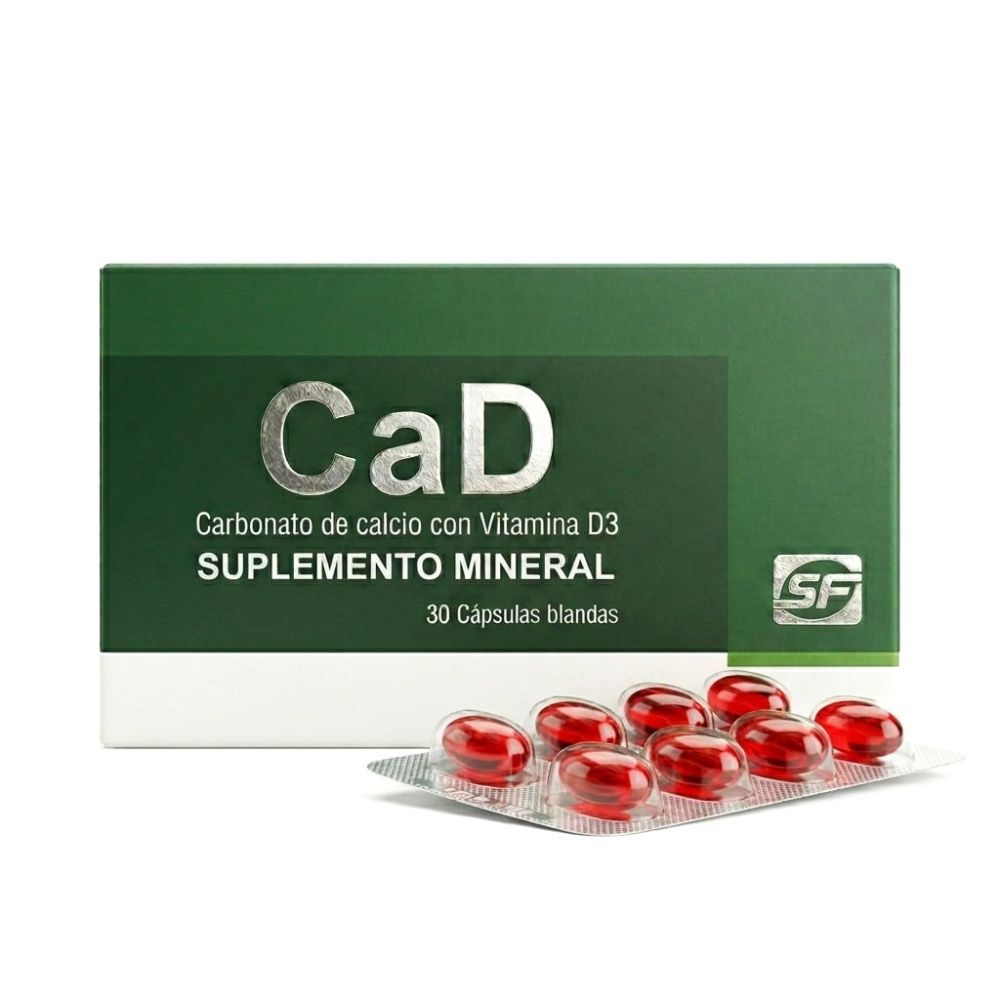 CAD (CARBONATO DE CALCIO + D3) X CAPS. BLAN.