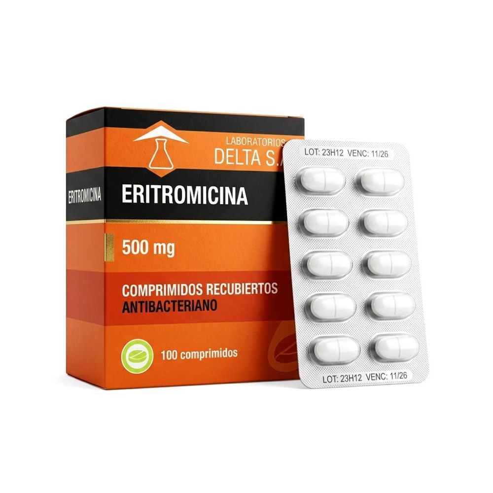 ERITROMICINA 500MG X COMPRIMIDO DELTA