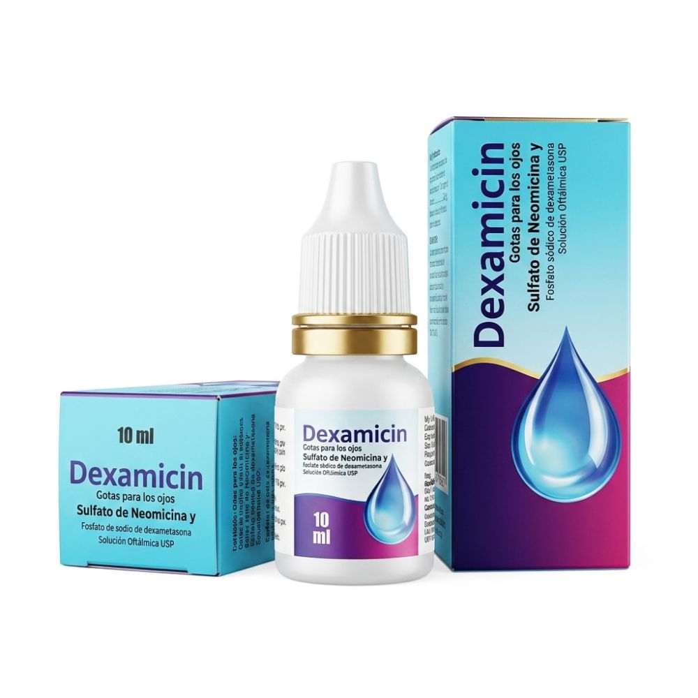 DEXAMIN/NEOMICINA Y DEXAMETASONA COLIRIO X 10 ML