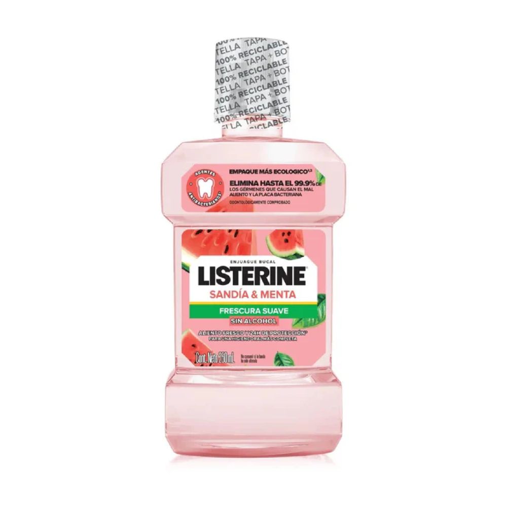 LISTERINE SANDIA MENTA ENJUAGUE BUCAL X 250ML