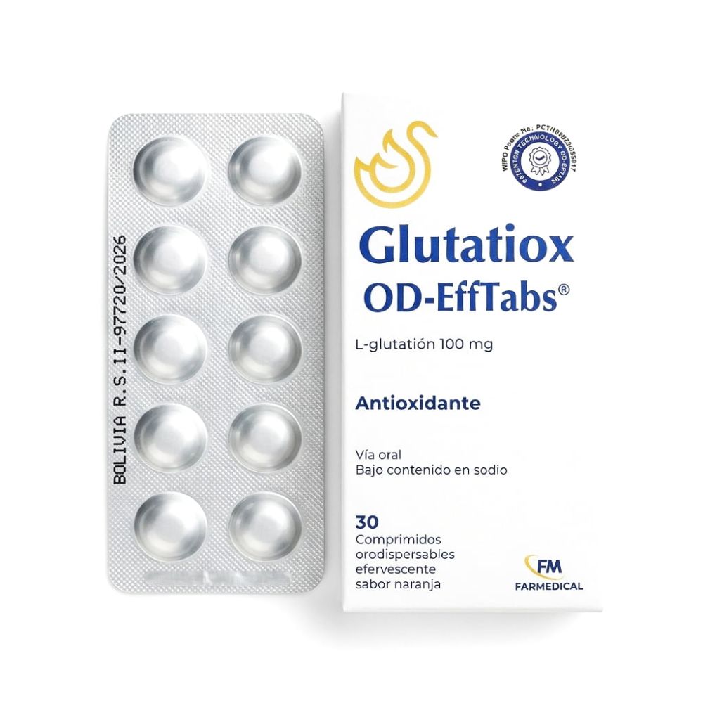 GLUTATIOX OD (L-GLUTATIÓN) 100 MG EFFTABS X COMPRIMIDO