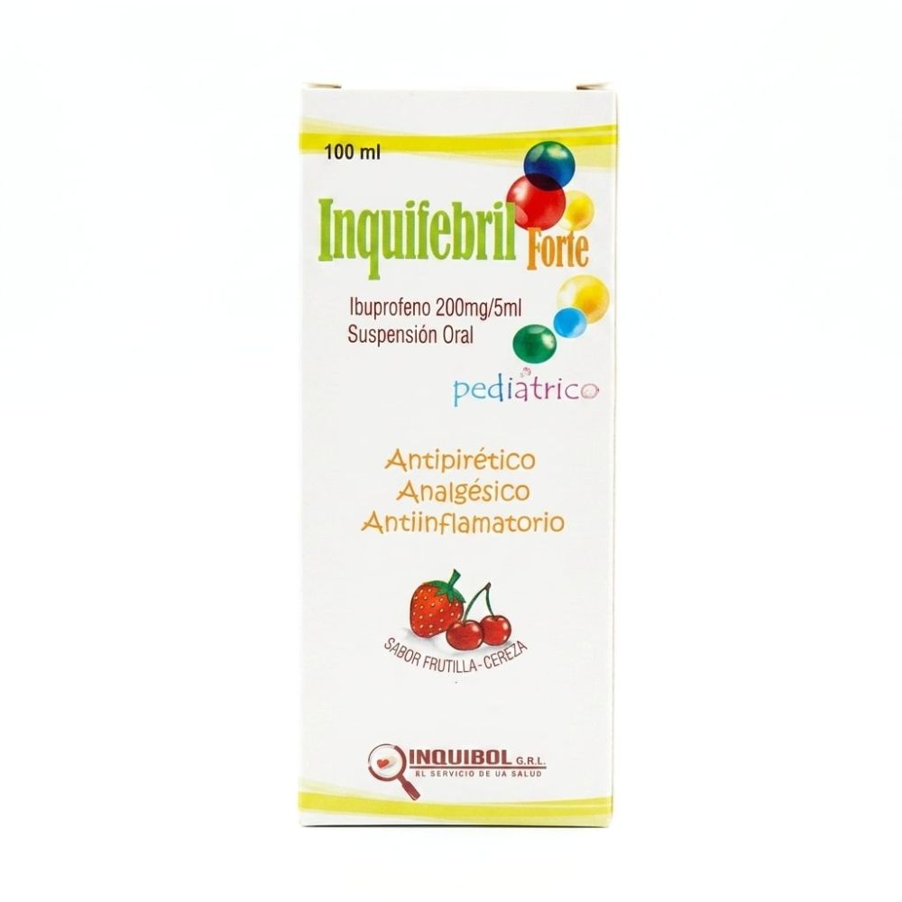 INQUIFEBRIL FORTE 200 MG SUSP. X 100 ML INQUIBOL