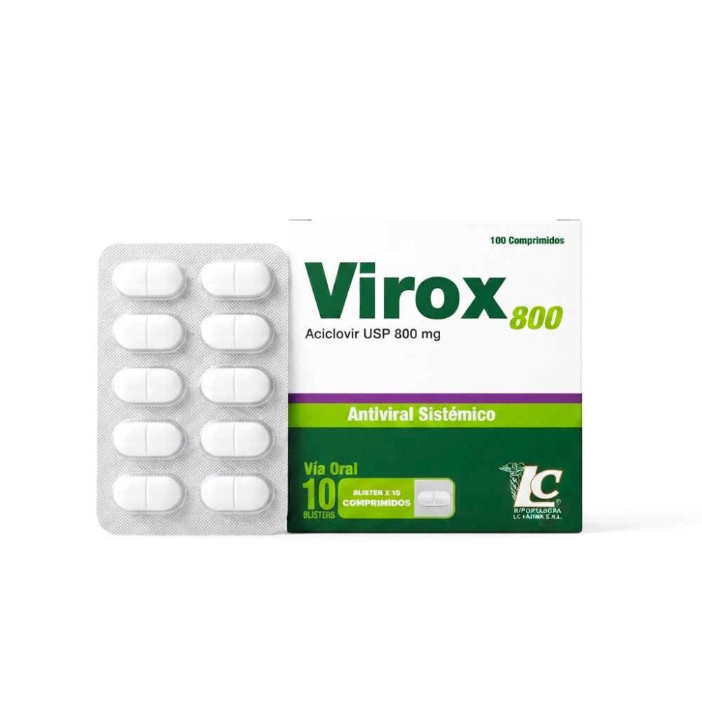 VIROX (ACICLOVIR) 800 MG X COMPRIMIDO