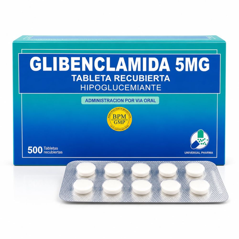 GLIBENCLAMIDA 5MGX TAB. RECUB. - UNIV. PHARMA