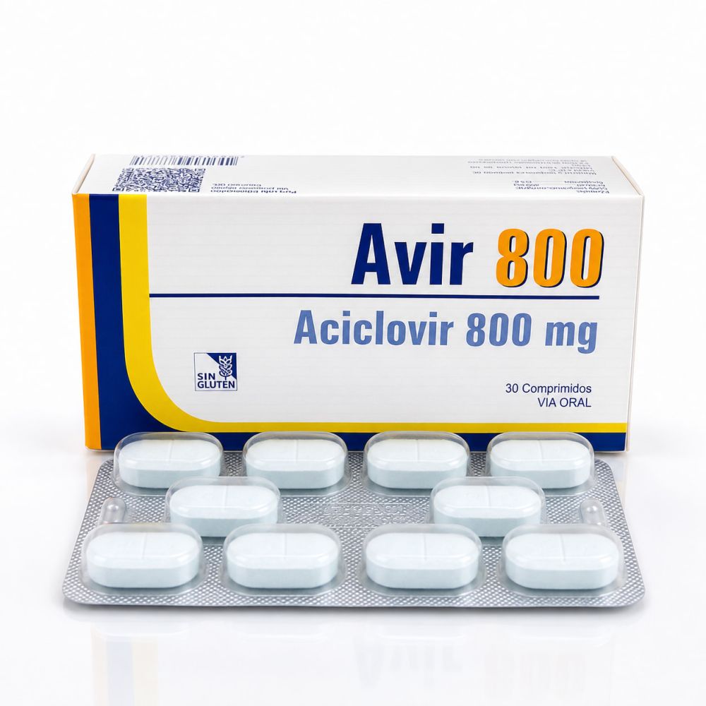 AVIR/ACICLOVIR 800MG ACICLOVIR X COMPRIMIDO